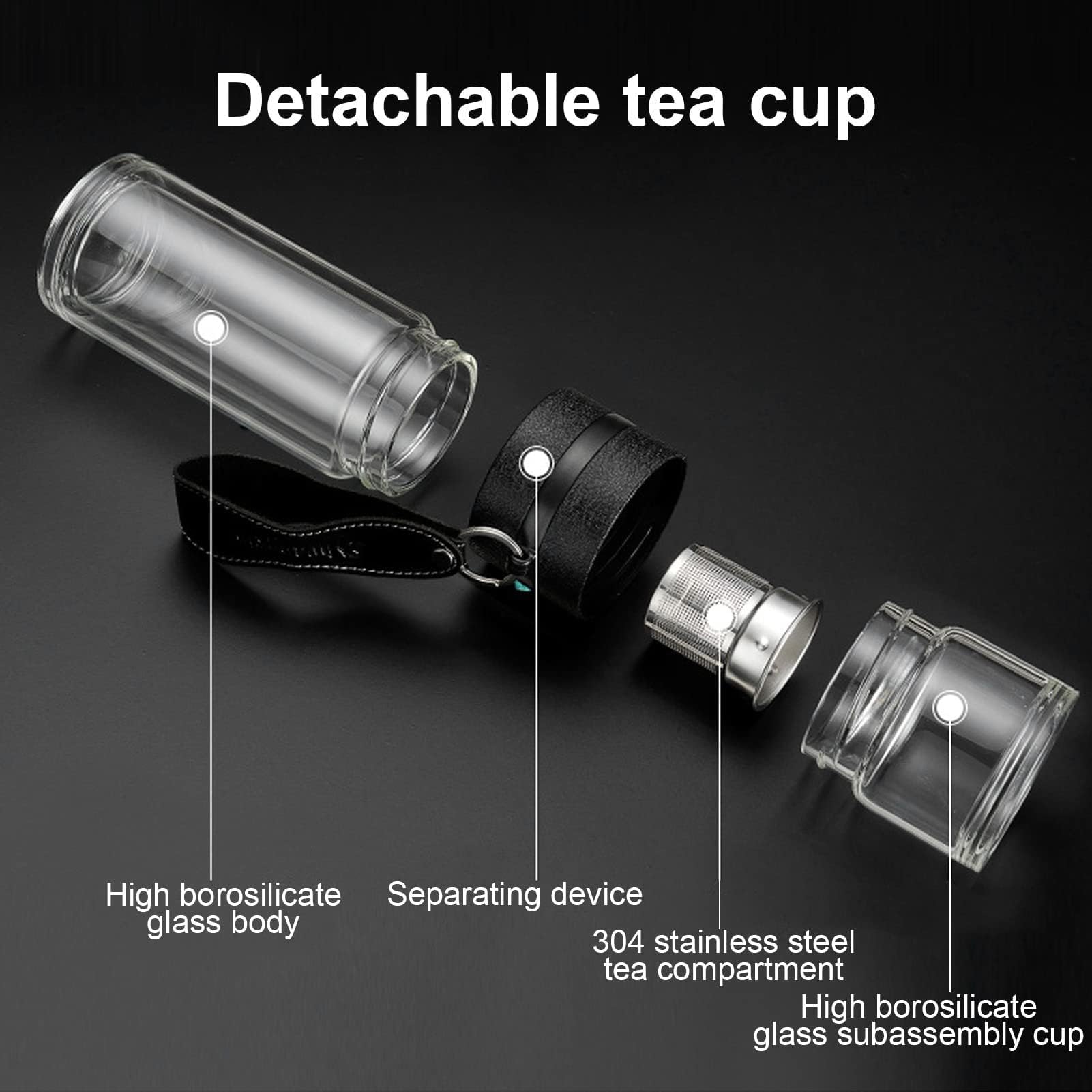 Cyrank Glass Tea Bottle - Image 4