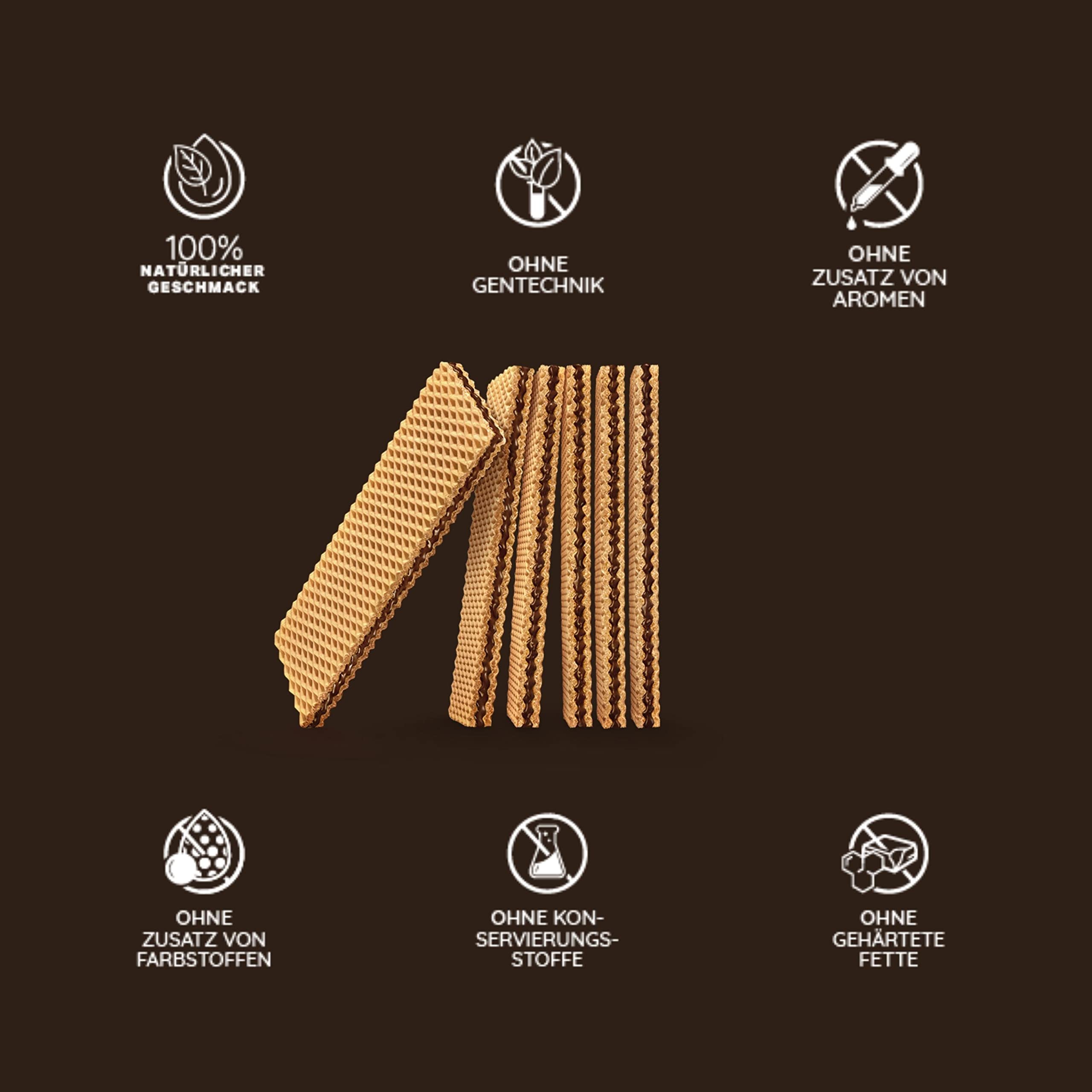 Loacker - Fondente, Fragranti Wafers con Crema al Cioccolato Fondente Extra - 150 g