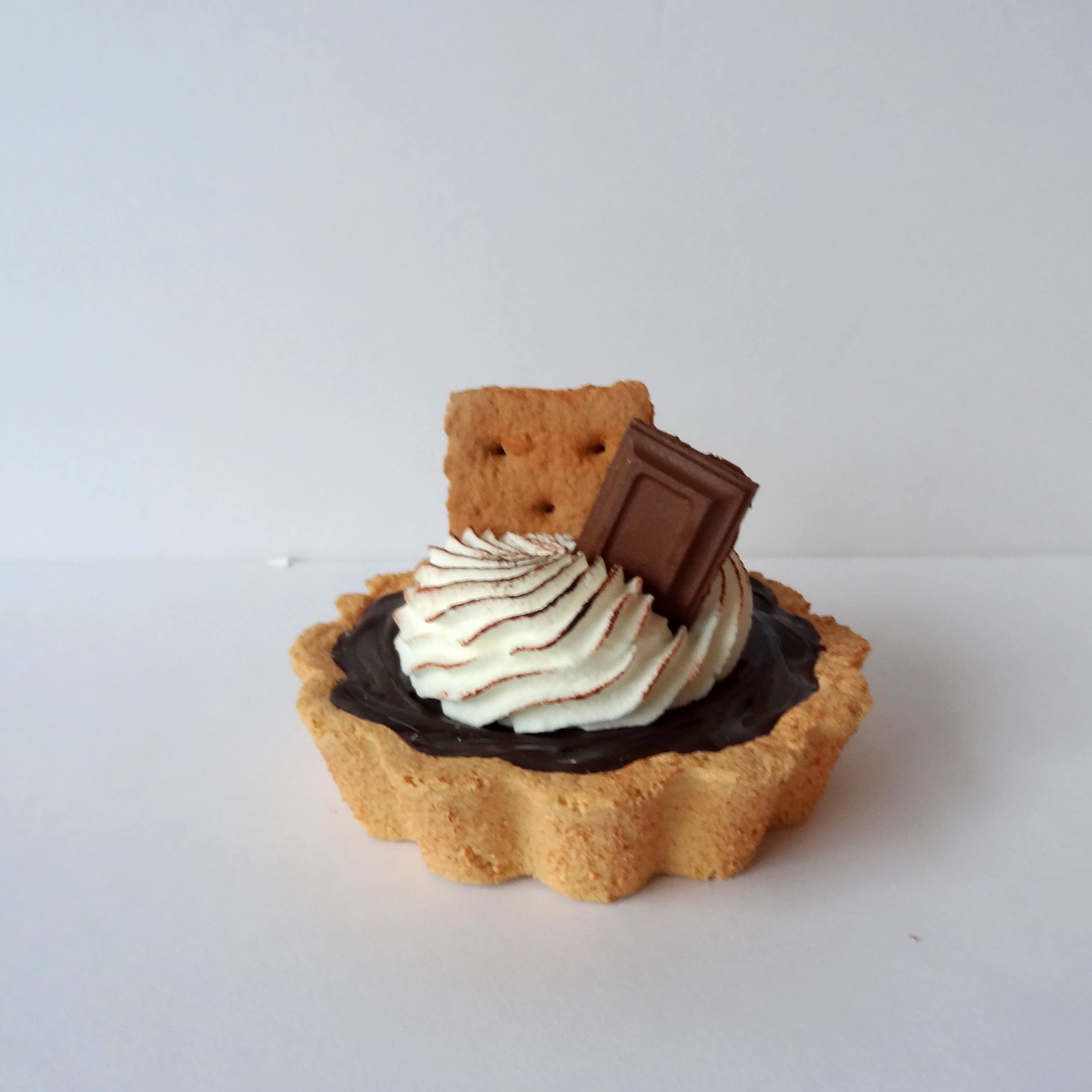 Fake Tart Tartelette Mini Dessert Chocolate Smore SINGLE