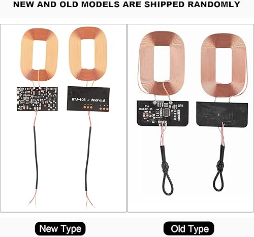 Miniatura 6 de Módulo receptor de carga Qi DIY módulo receptor de carga ultra delgado cargador de bobina de placa de circuito, 5V 1A, Plug and Play