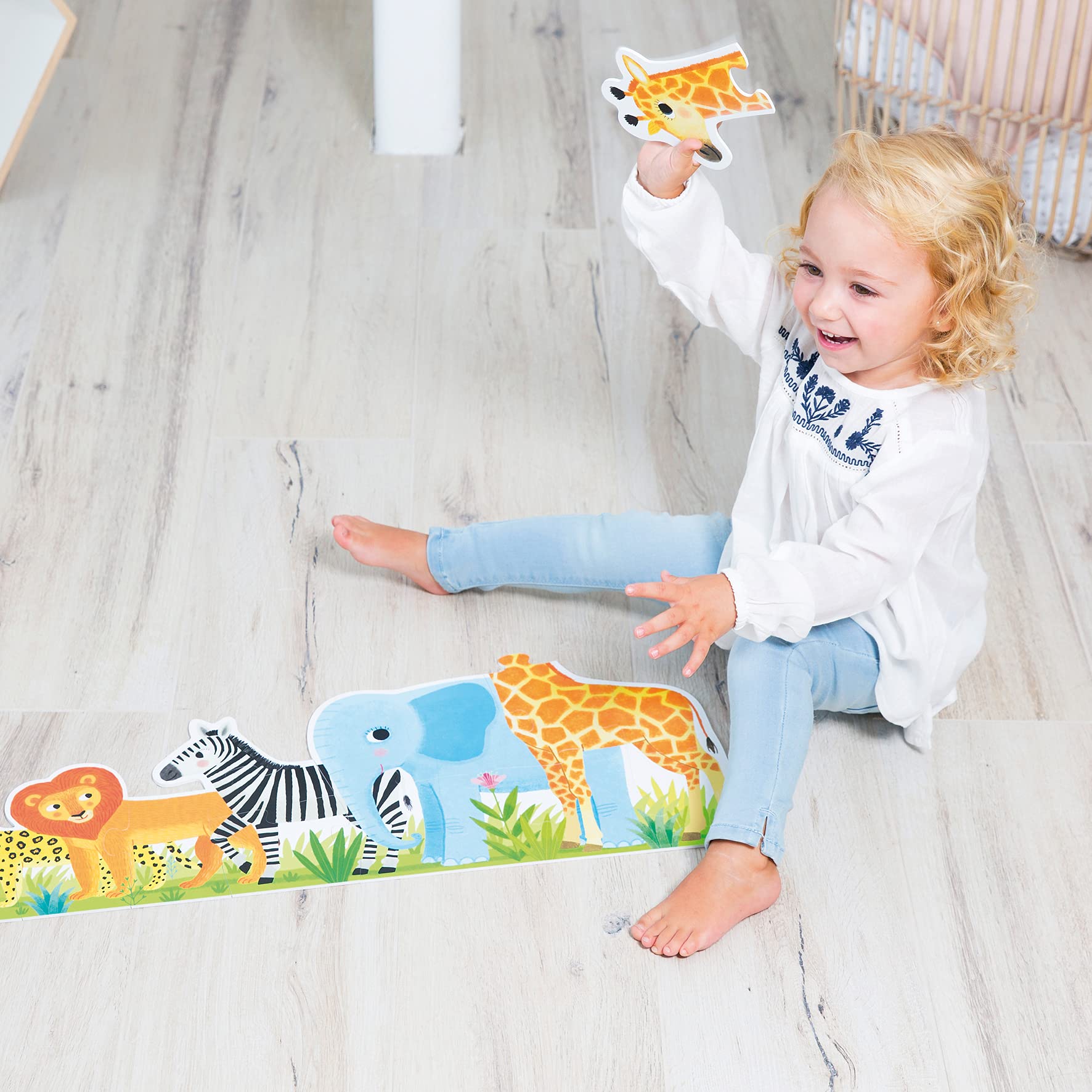 Goula - Puzle XXL Selva, Puzle de carton de piezas grandes para niños a partir de 2 años — view 3