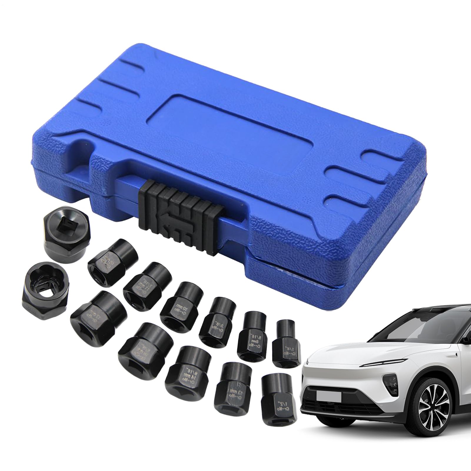Extracteur pour vis fixes : coffret de 13 pièces avec pointes de précision ergonomiques