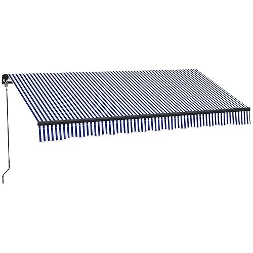 Outsunny Store banne Manuel rétractable 3 x 2,5 m Store