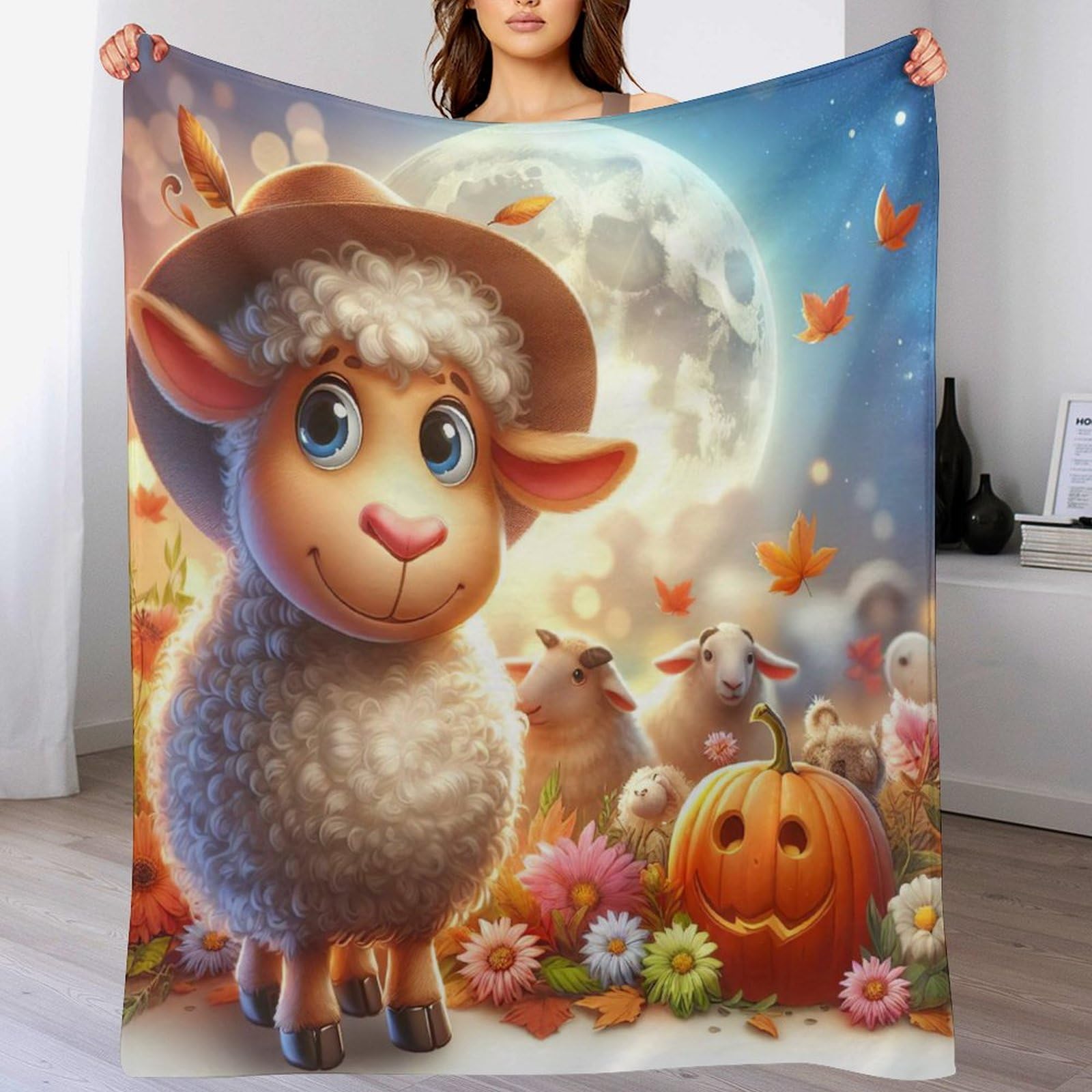 Couvre-lit Mouton Mignon contre le froid couverture de canapé