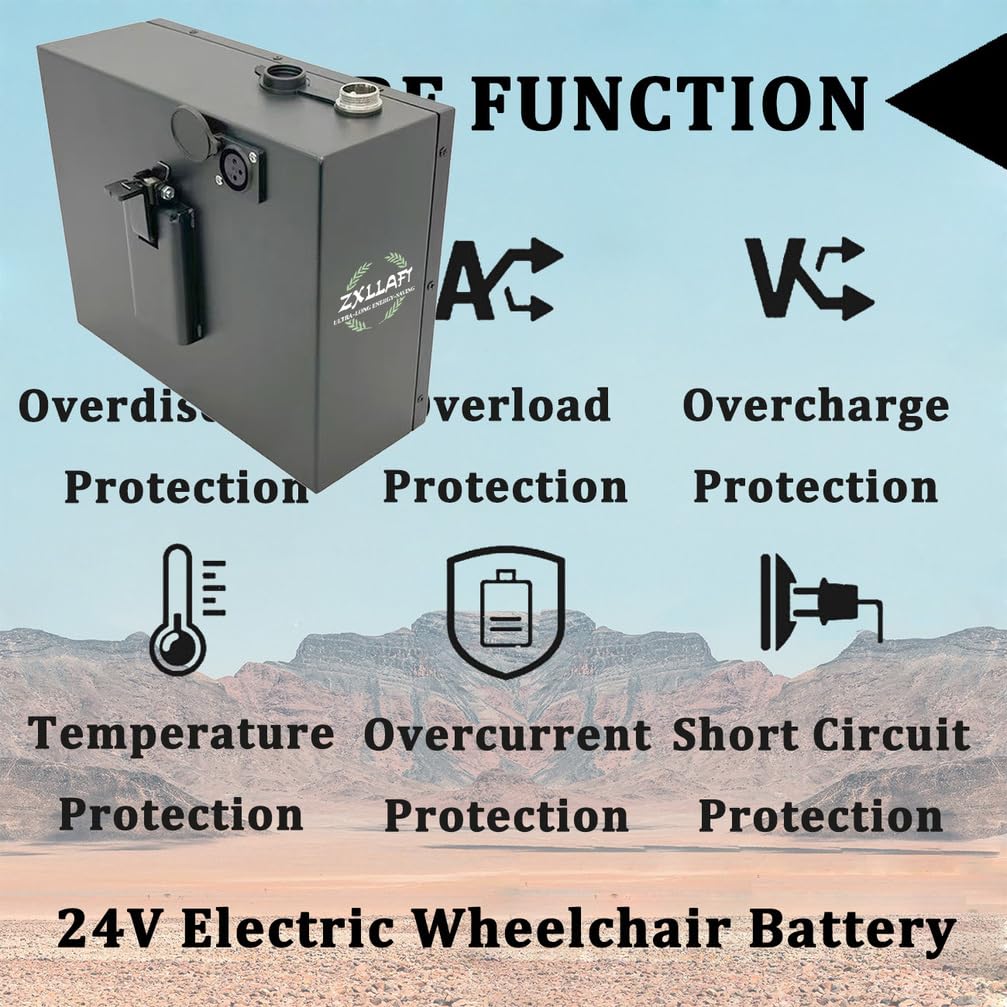 Batería Recargable 24 V 20 Ah 6,6 Ah 12 Ah 15 Ah y 30 Ah Batería de Litio 24 V Baterías sillas de Ruedas eléctricas con Cargador y Hebilla para Motores 100 W a 850 W,24v6.6ah