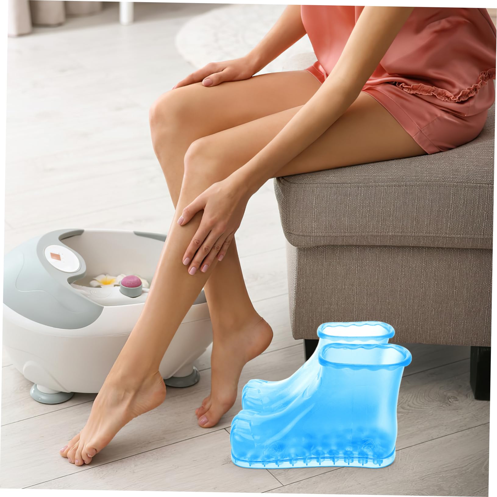 Vasca Per Pediluvio Spa Per Piedi Secchio Plastica Trasparente Per Pedicure Casa Rilassante e Facile