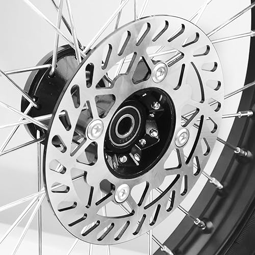 Miniatura 8 de 3.00-14 90100-14 rueda trasera y 2.75x17 70100-17 rueda delantera con rodamiento de 0.591 in para 110cc 125cc 140cc 150cc 160cc TTR125 RM80 RM85