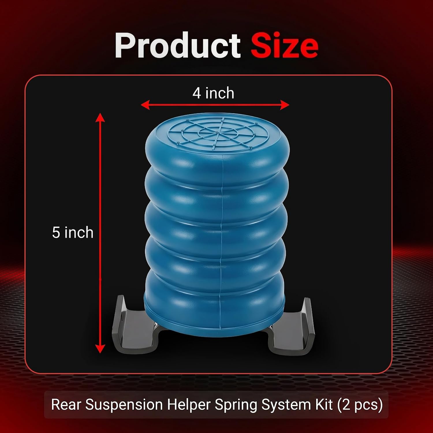 SSR-610-40 Rear Suspension Left and Right Air Helper Spring Kit Compatible with 2005-2015 Toyota Tacoma, 2000-2021 Tundra,Frontier Titan, Hilux Triton - Replace# SSR61040