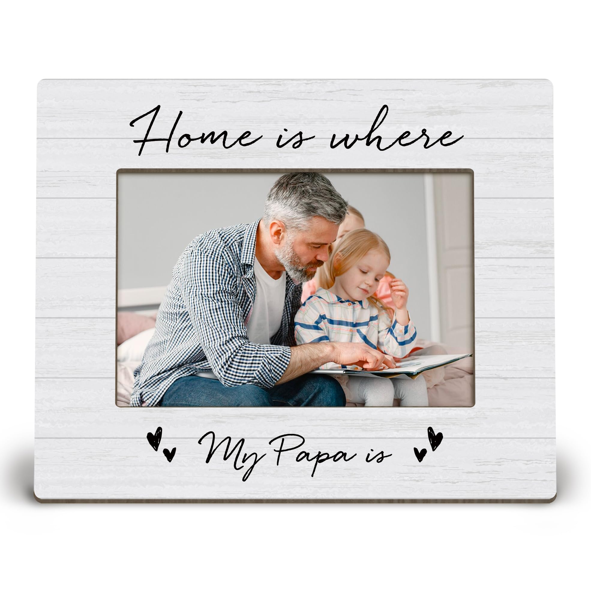 Cadre photo Papa en bois 20x25 cm KU-DaYi pour décoration de table
