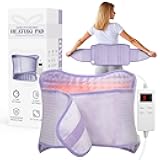 Heating Pad for Period Cramps, Upgraded Wrap Heating Pad for Back Pain Relief, Large 12''x 24''Heat Pad +26