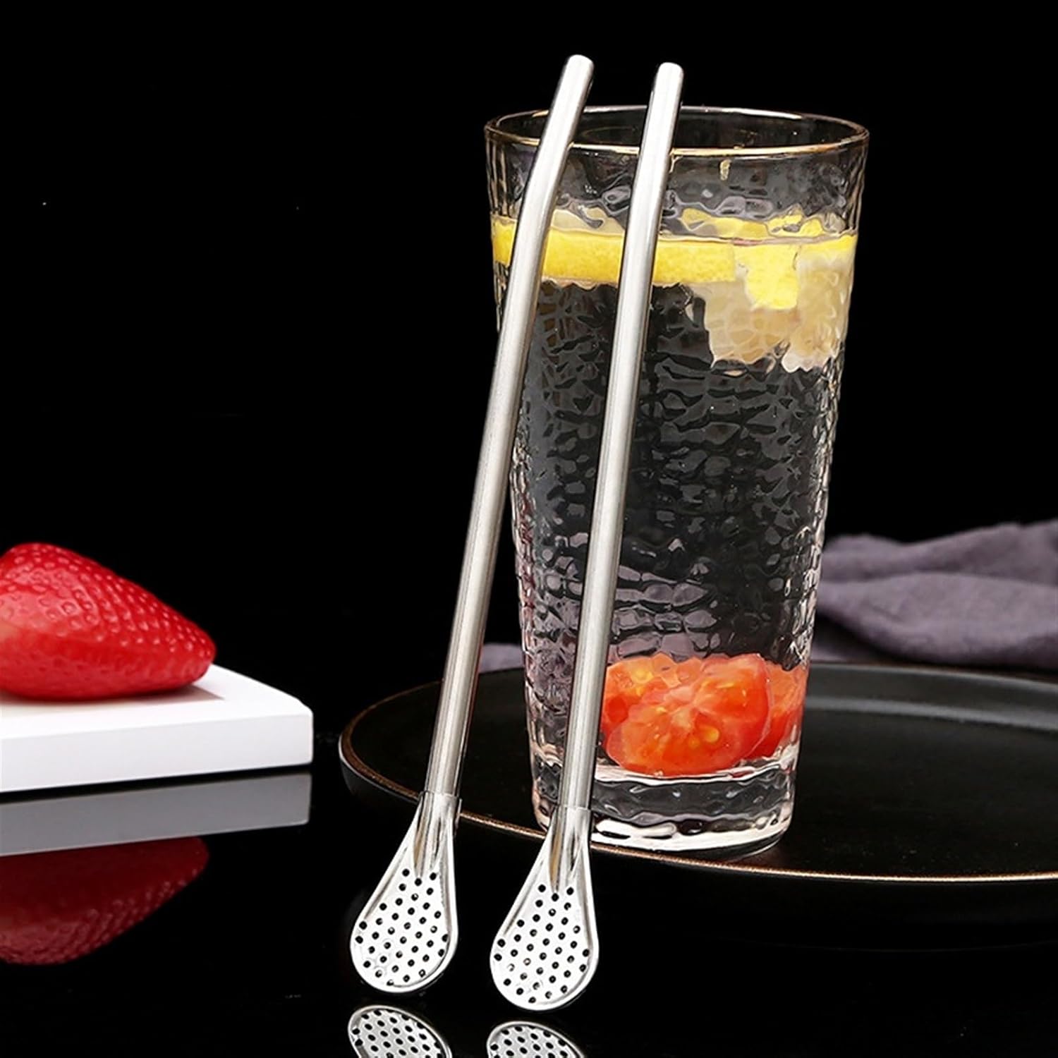 Coffee Scoops Straw Spoon Straw Spoon Cute Coffee Stirring Spoon Juice Milk Tea Spoon Coffee Spoon