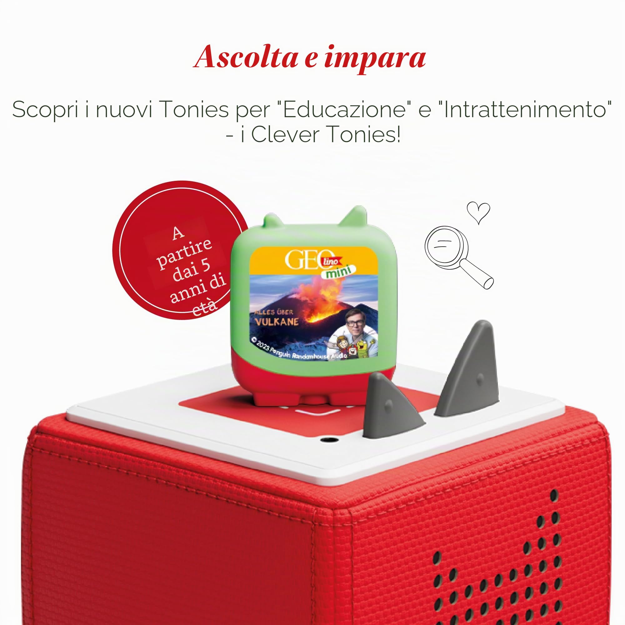 tonies Clever 4er Set GEOlino MINI für Deine Toniebox, Wissens-Hörspiel für Kinder ab 5 Jahren, Spielzeit je ca. 47 Minuten