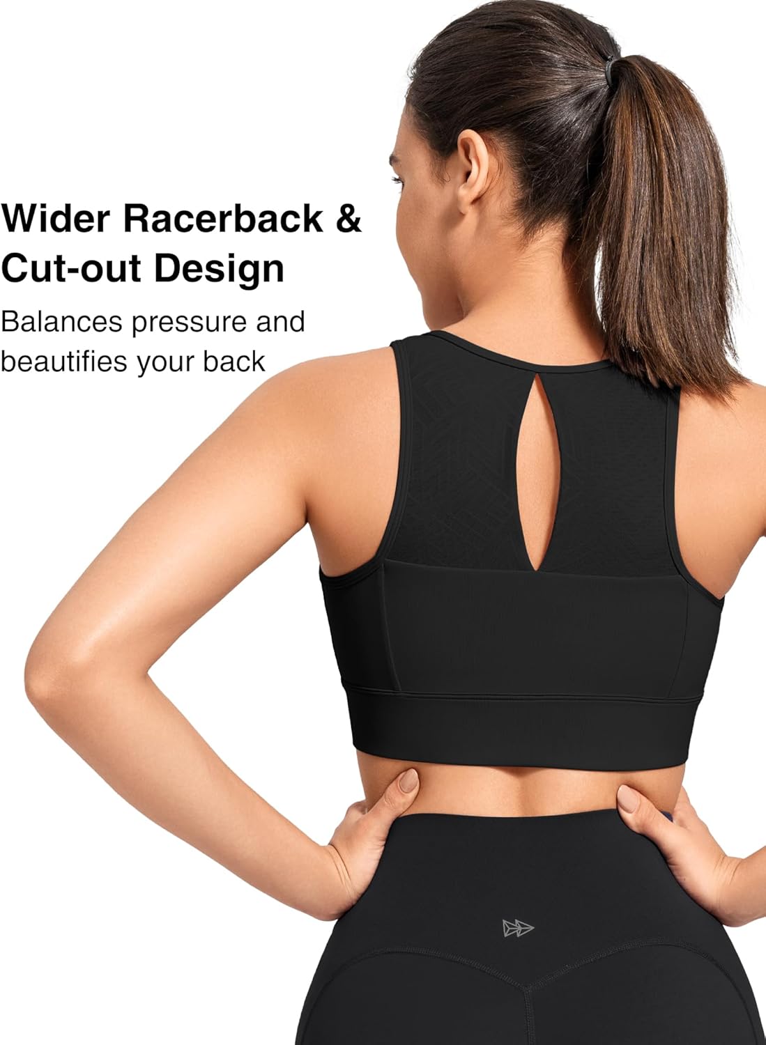 Yvette High Support Sports Bras for Women Zip Front Closure Sports Bra Plus Size Supportive Mold Cups Running Workout - Image 2