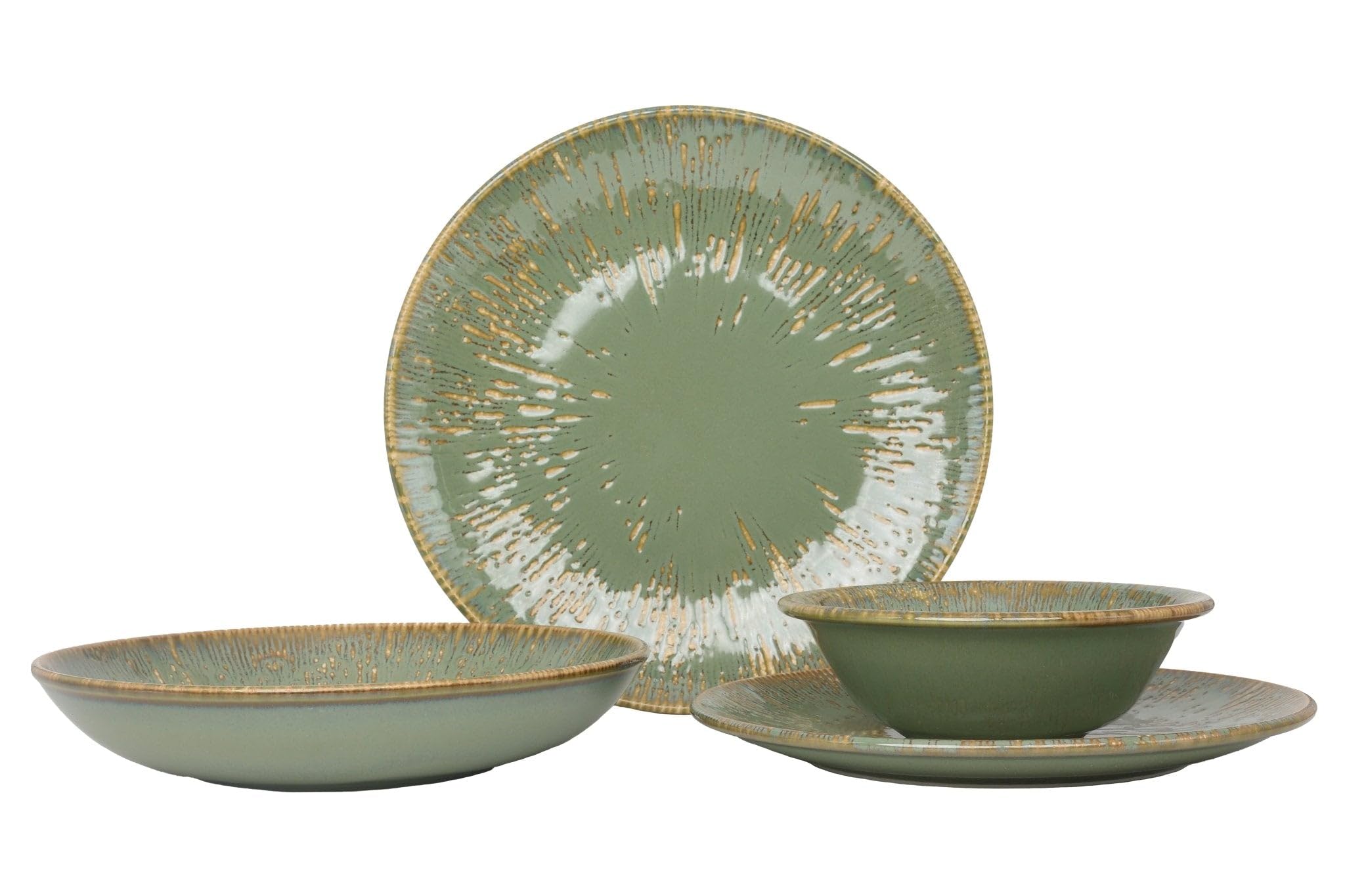 Bonna Zestaw obiadowy - Sage Snell - 24 sztuki - 6 Osób - Porcelana
