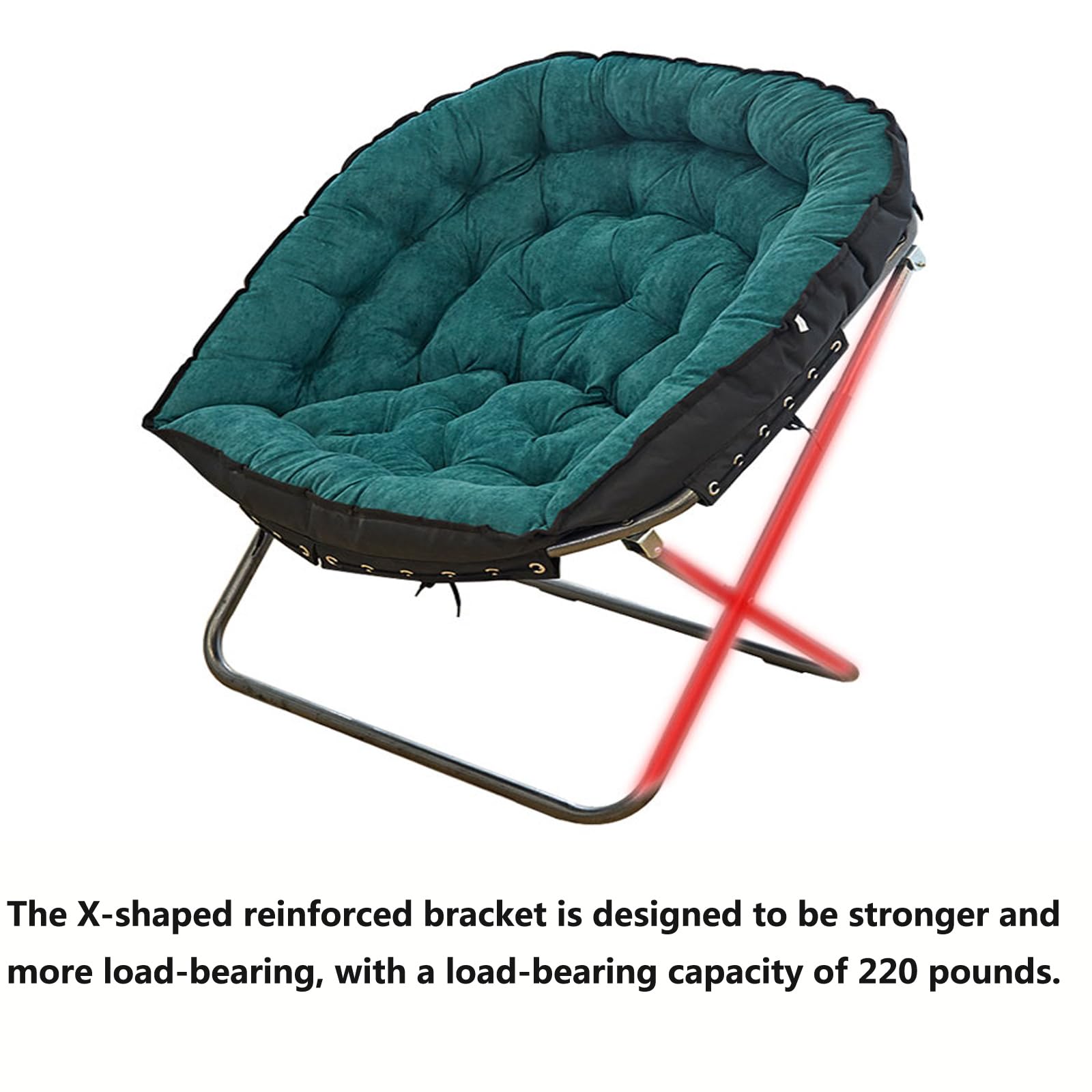 Amazon｜折りたたみソーサーチェア、特大ソーサーチェア、オットマン