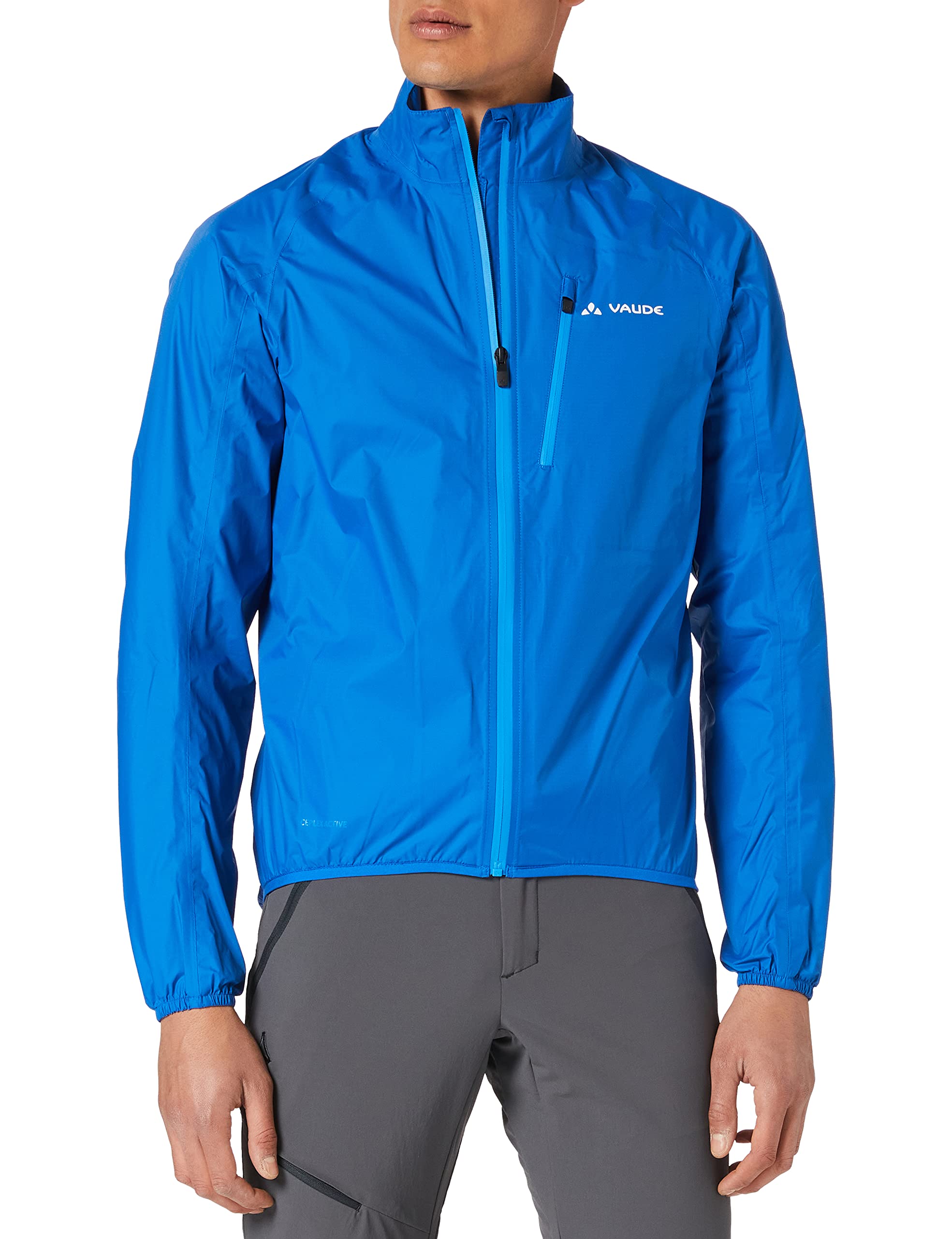 VAUDE Herren Drop Jacket III, wasserdicht – Signal Blue – Gr. 3XL | Regenjacke Herren wasserdicht – atmungsaktiv – Fahrradjacke winddicht – 185 g leicht – ideal für Gravel, Rennrad und MTB