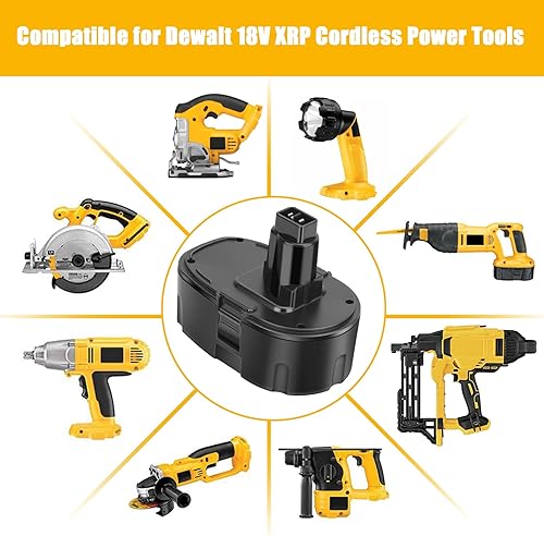 Miniatura 3 de Paquete de 2 baterías de iones de litio de 5.5Ah 18V de repuesto para Dewalt 18V XRP Ni-Cad DC9096 DC9098 DC9099 DE9039 DE9095 DE9096 DE9098 DW9095