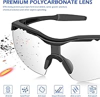Vista 5 de OXG Paquete de 12 lentes de seguridad, ANSI Z87.1, resistentes a los impactos, antiatascos, para hombres, mujeres y jóvenes