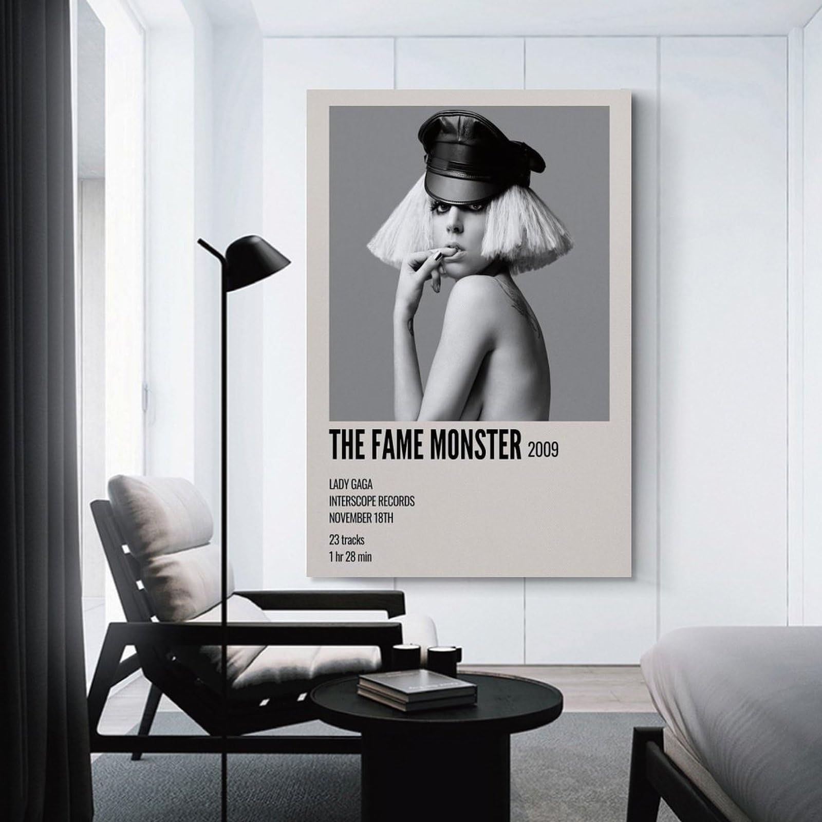 MAHWER Poster de musique Lady Gaga sur toile - Décoration murale pour salon, chambre à coucher - Style sans cadre - 30 x 45 cm