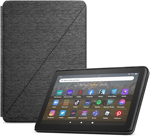 Estuche para tablet Tienda Fire HD 8 (compatible solo con la tablet de 12.a generación lanzada en 2022), Mezclilla
