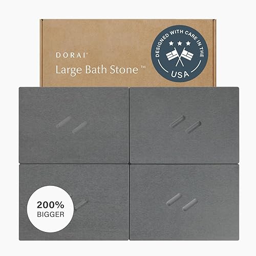Dorai Home Stone - Alfombrilla de baño para baño, Grande, de Secado rápido, Supe