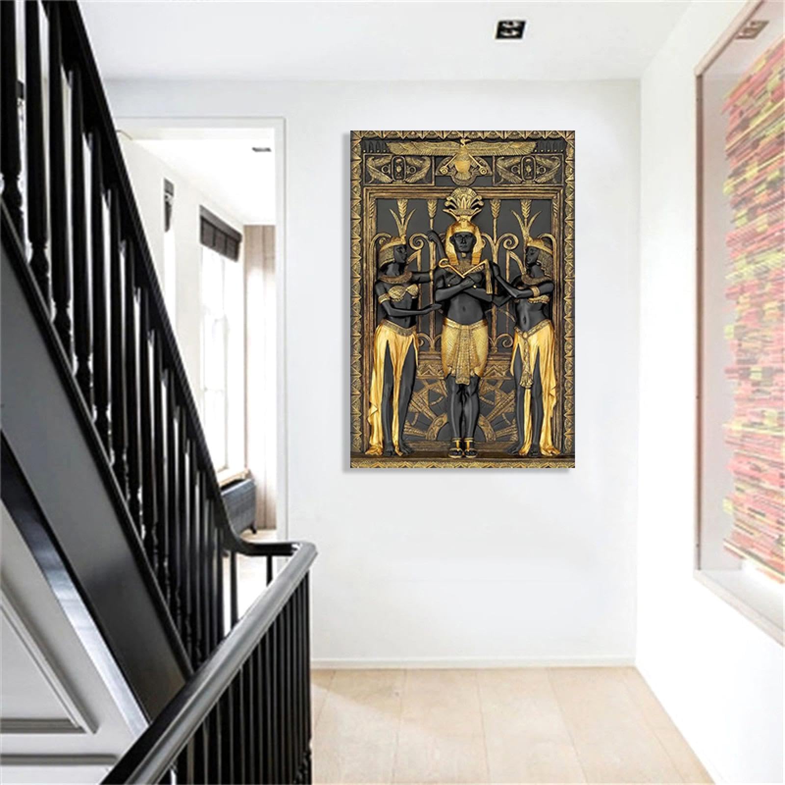 Amazon.com: KUHGUKS Black Golden Ancient Egyptian Art Prints