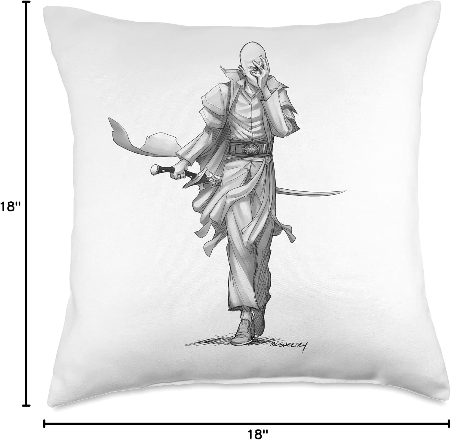 The Stormlight Archive Szeth "The Assassin in White" Throw Pillow