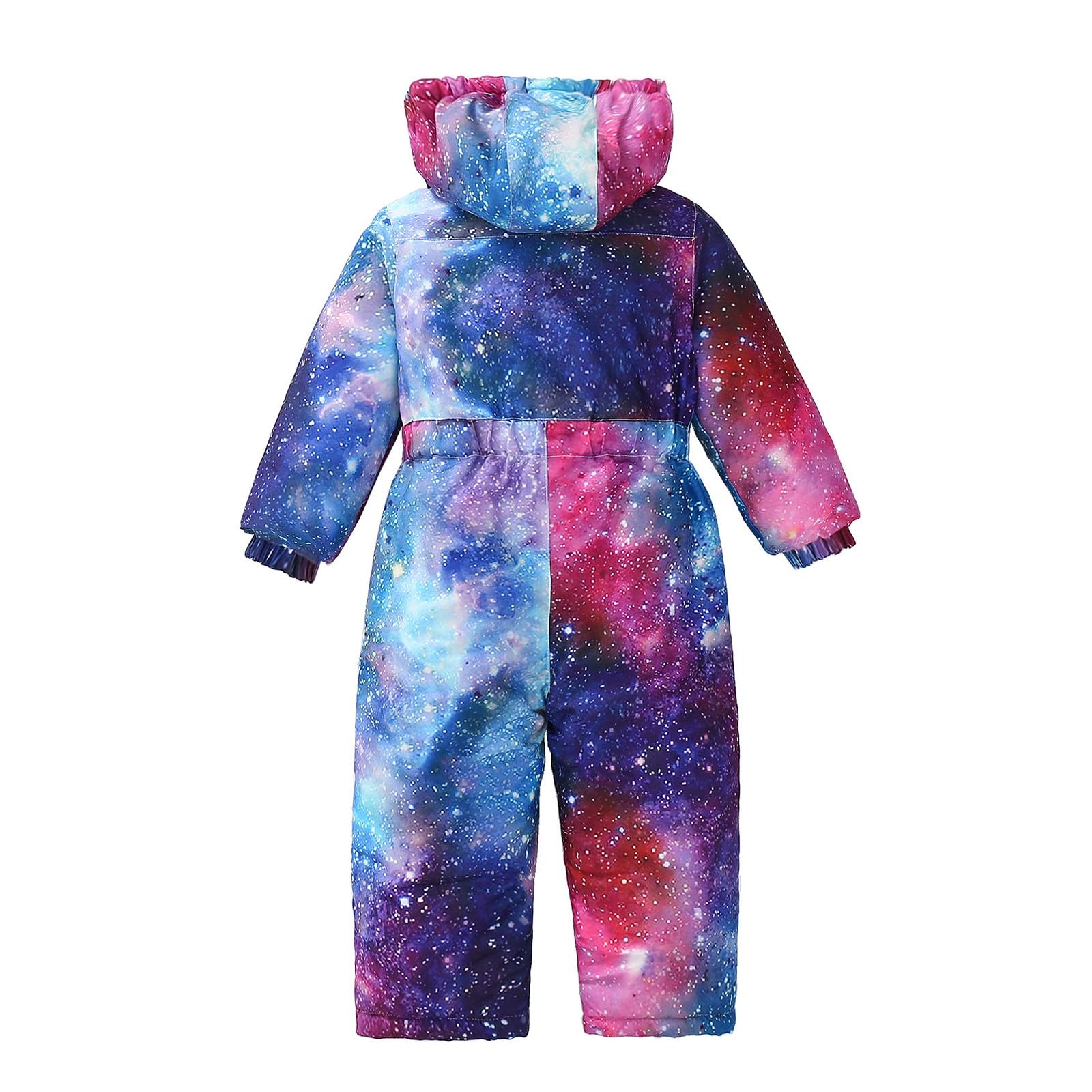 Traje de nieve para niños de invierno, cálido, traje de esquí impermeable, resistente al viento, traje de invierno de una pieza, mono de nieve con capucha y botones, estampado de protección de queso