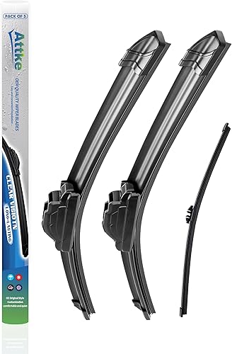 Vista 15 de ATTKE Juego de limpiaparabrisas delantero y trasero para Mini Cooper Countryman F60 2017 2018 2019 2020 2021 2022