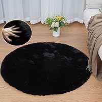 Vista 13 de Alfombra lavable de pelo esponjoso rosa para dormitorio, alfombra de pelo sintético de conejo para sala de estar, alfombra peluda para pasillo