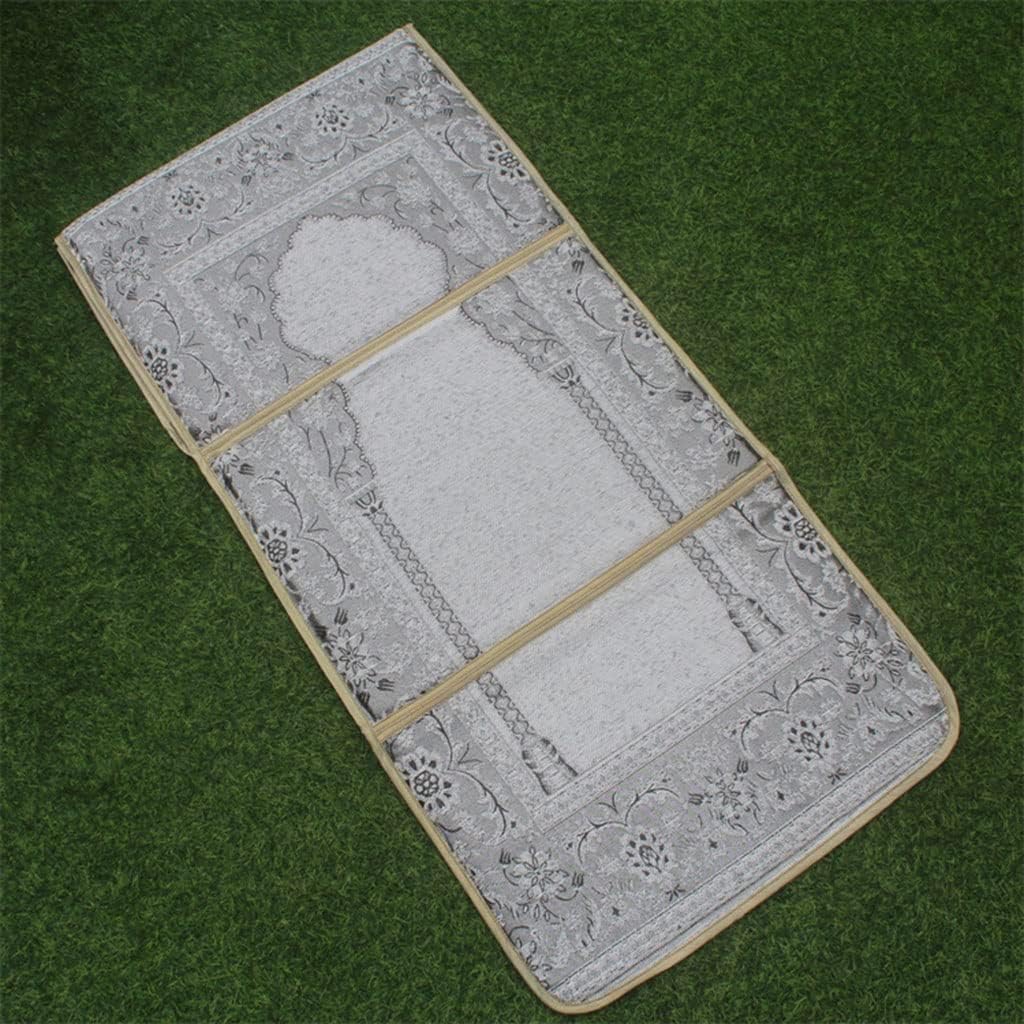 Foldable Praying Mat with Back Rest Muslim Prayer Mat Padded with Back Support Turkish Praying Mat for Men & Women Ramadan or Eid (Color : Style3, Size : 55 * 110cm)