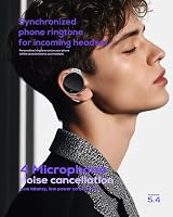 Micool Bluetooth 5.4 Nyitott Fülhallgató Zajszűrés, Vízálló Sport Headset 4 Mikrofonnal 4