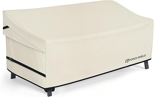Porch Shield Funda para sofá de 3 plazas para patio, funda impermeable para sofá de asiento profundo, 86 pulgadas de ancho x 38 pulgadas de