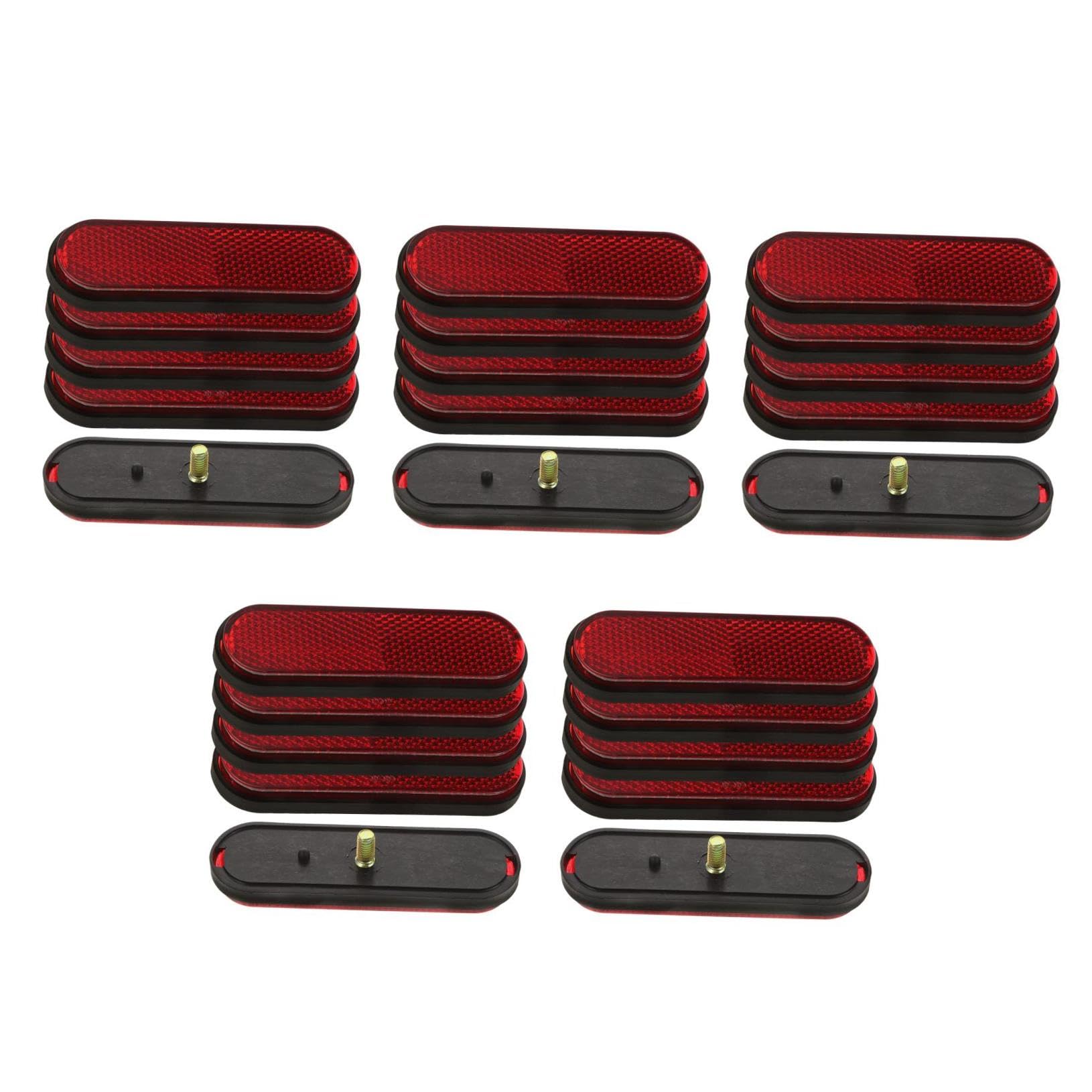 Milisten 25pezzi Catarifrangenti Professionali Per Biciclette Riflettori Sostituibili Per Maggiore Sicurezza Facile Da Installare e Duraturi
