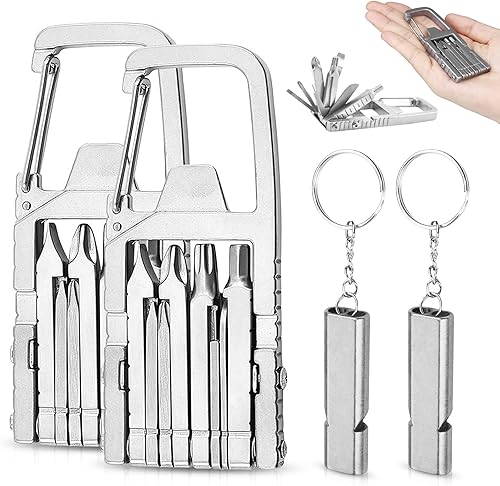 Miniatura 8 de Mini Jawbreaker 13 en 1, mini herramienta de defensa personal, mini herramienta multiherramienta con abridor de botellas, soporte para teléfono, 2