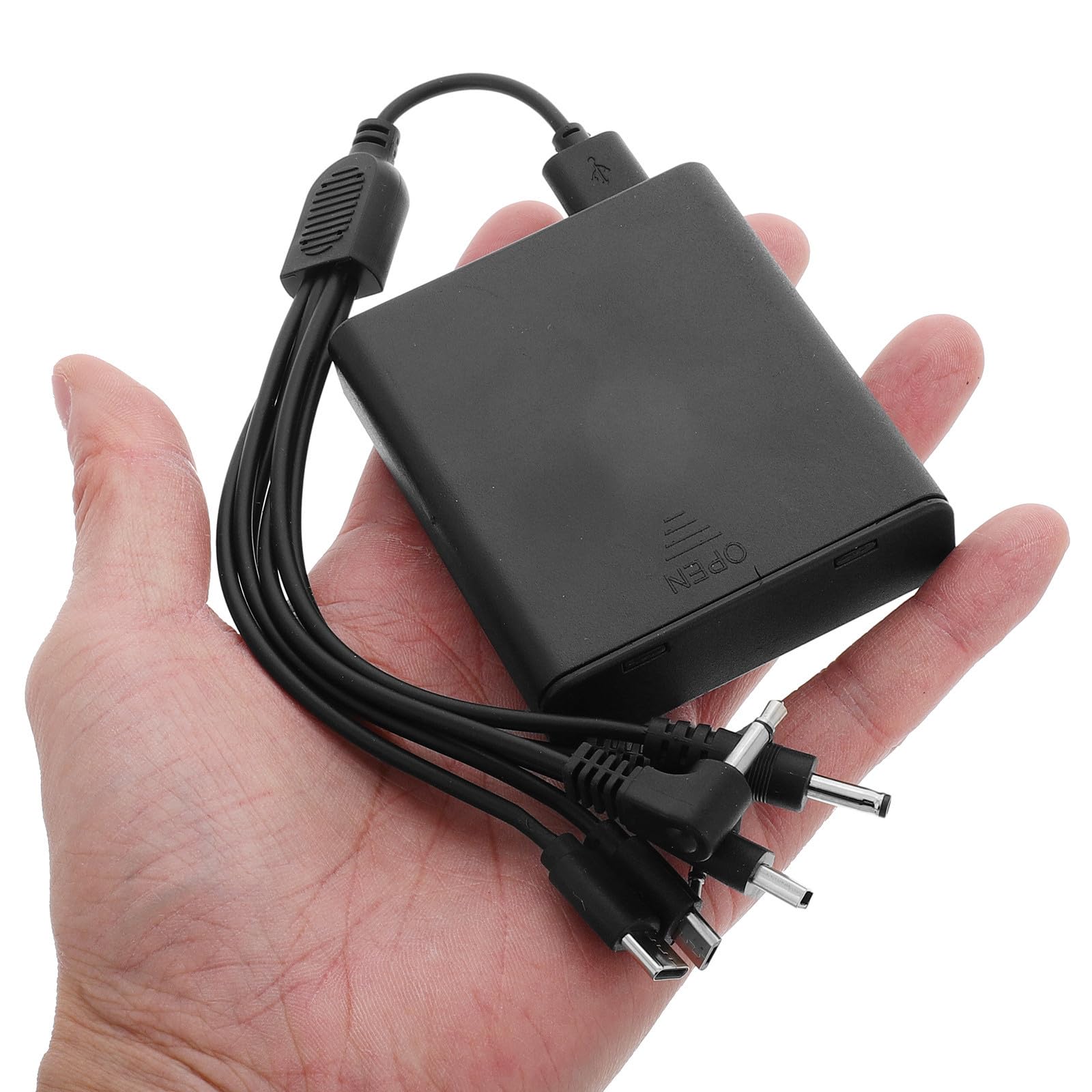 HEMOTON Caja de Batería de Emergencia para Caja de Seguridad y Cerraduras Electrónicas, Portátil Plástico Negro con Larga Duración de Batería