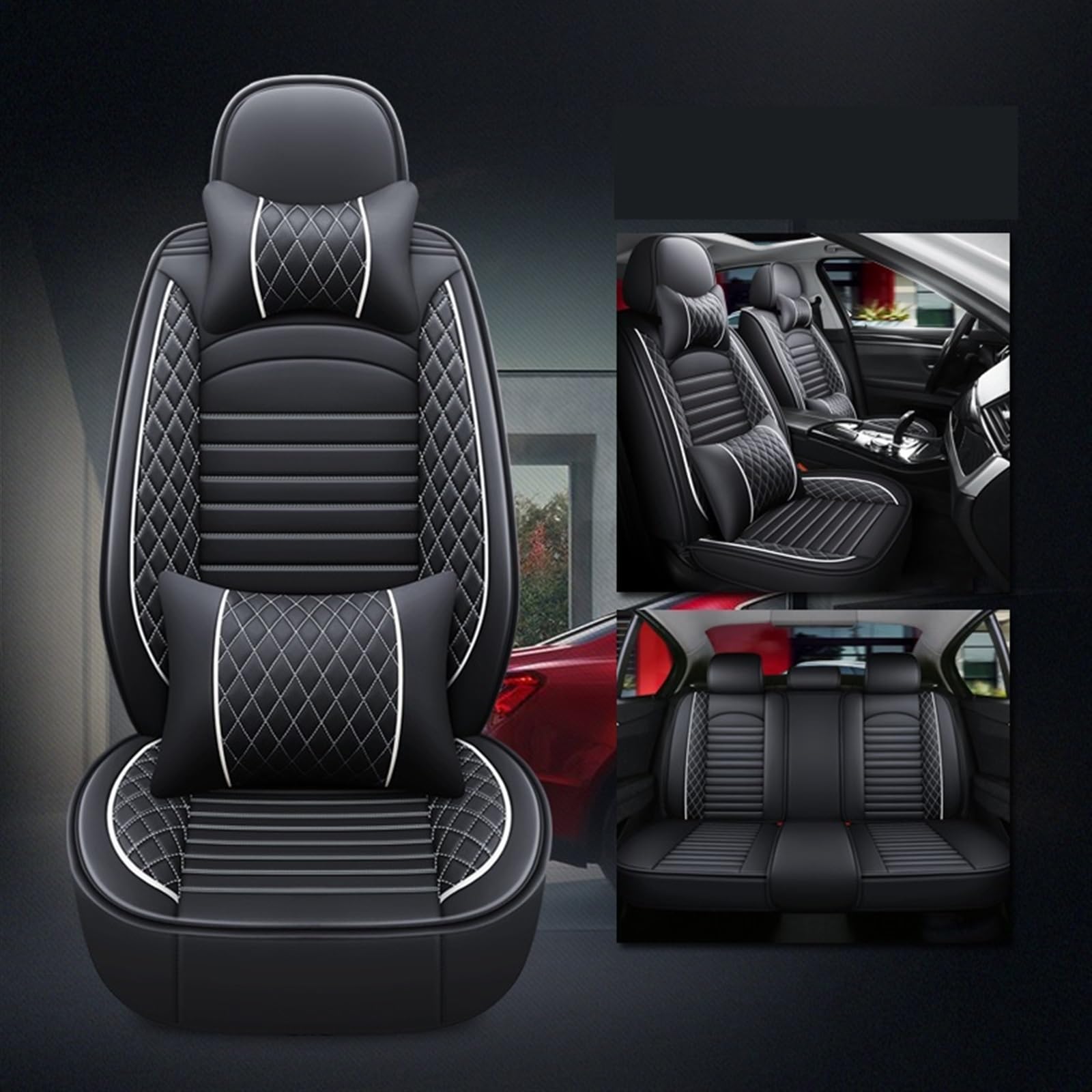 JTWMTY Car Seat Cover Cushion For SUBARU Forester Outback XV Impreza BRZ Levorg Legacy WRX Liberty Tribeca Crosstrek protectors