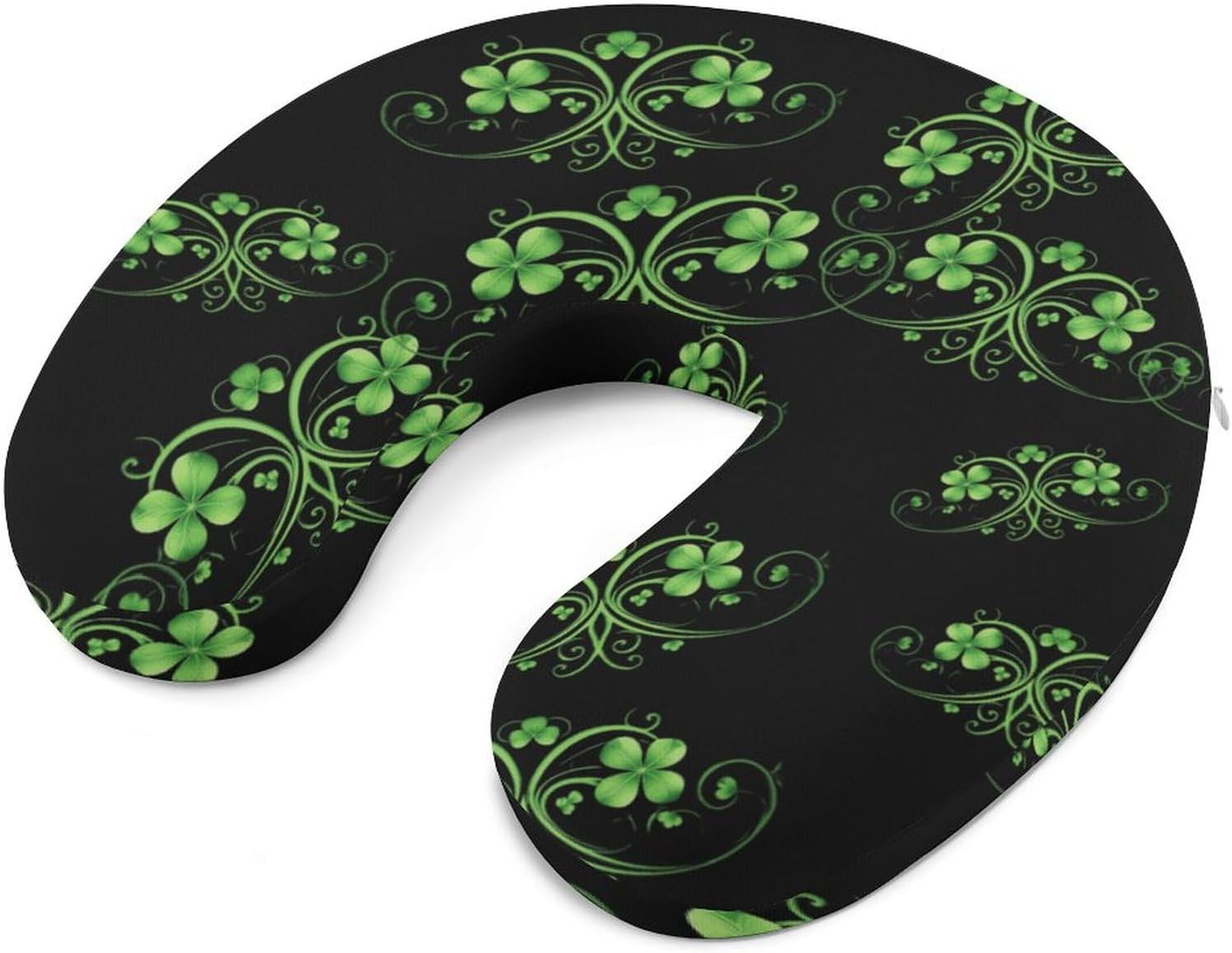 Happy St. Patrick's Day U Shaped Neck Pillow Portable Travel Airplane Headrest Pillow Lightweight Support Pillow Cushion