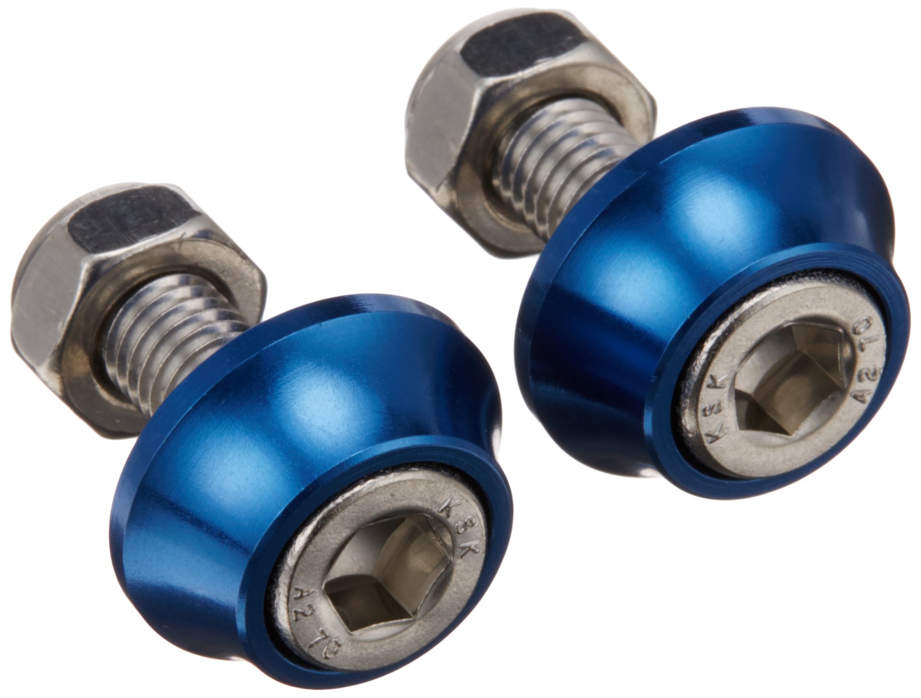 はる。 Amazon | C.F.POSH ナンバープレートキャップボルト&ナット ブルー