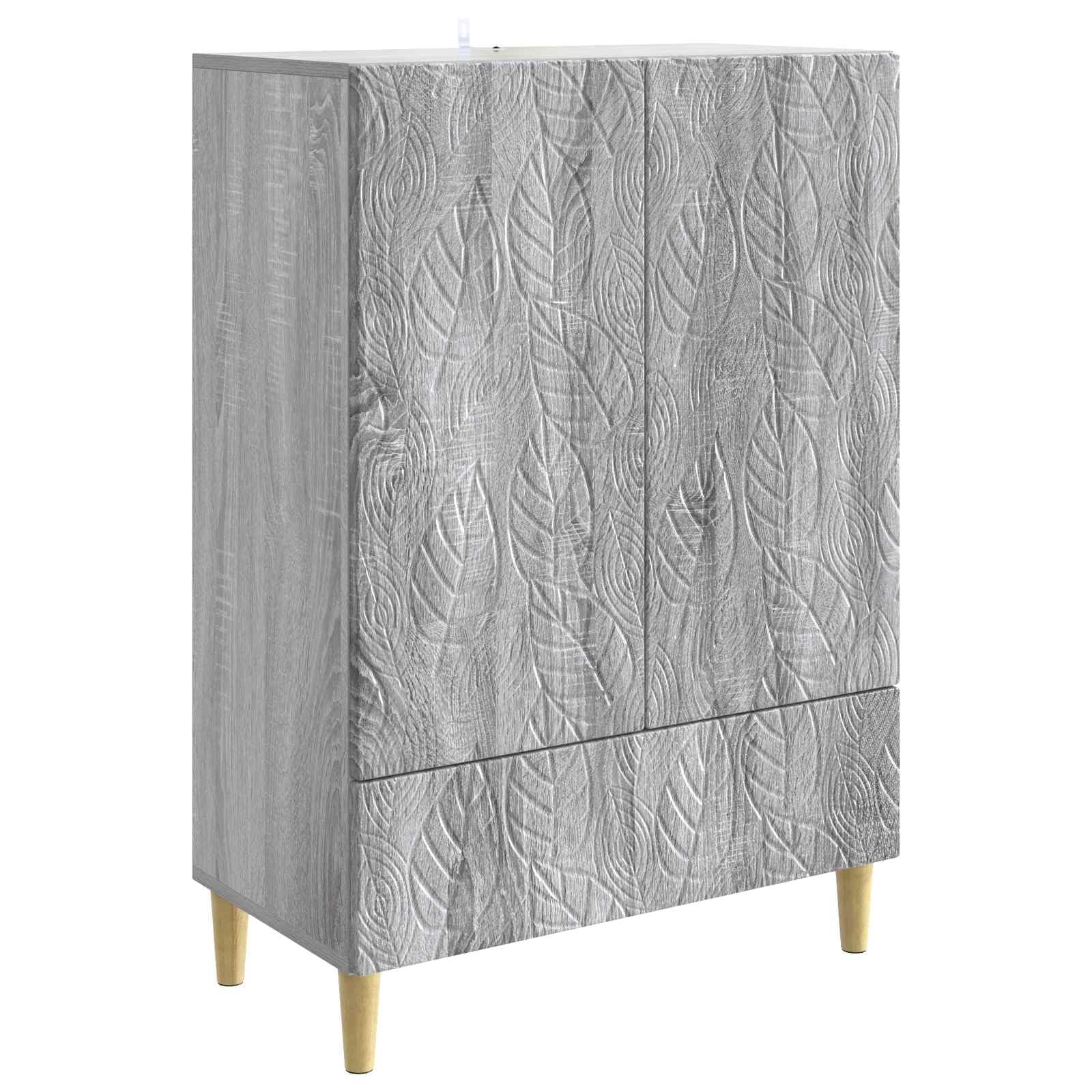 Credenza grigio Sonoma, 66 x 34,5 x 95 cm, comò in legno