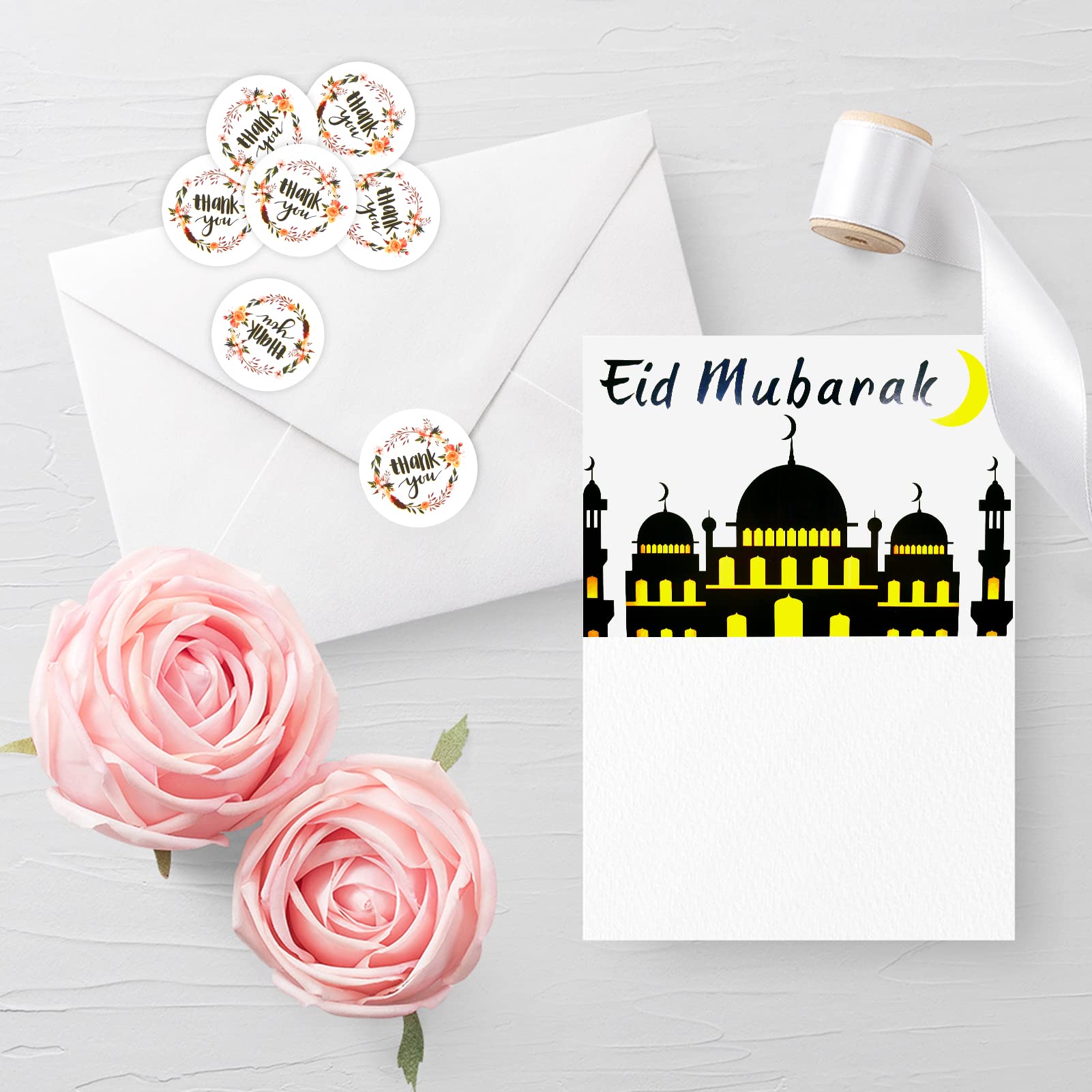 HOWAF Eid Mubarak Grußkarten – 24 Stück Mit Umschlägen, Für Ramadan & Bajram