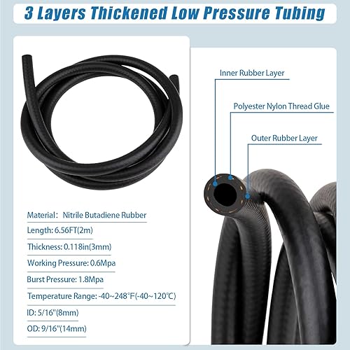 Miniatura 9 de Bomba de combustible eléctrica universal de 12 V, bomba de combustible de baja presión en línea 3-6 PSI para carburador, cortadoras de césped, motos