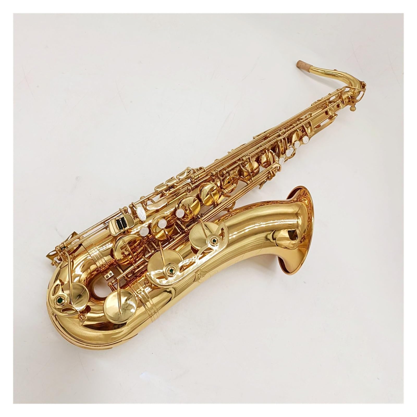Sassofono Tenore Dorato Strumento Sax Tenore In Ottone Placcato Oro Con Motivo A Mano In Ottone Tono B Sassofono per principianti Kit