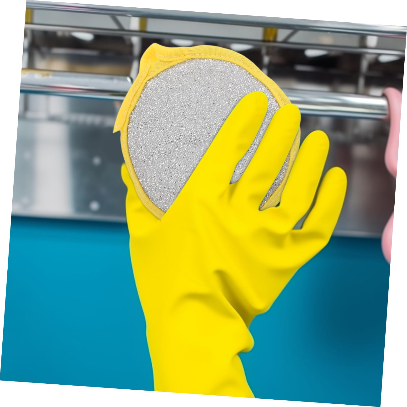 Esponjas de Cocina Resistentes y Multiusos para Fregar Platos Set de 30 Estructura Doble Cara y Orificio para Colgar para Limpieza del Hogar