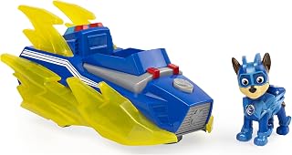 PAW PATROL Mighty Pups Charged Up Chase’s Deluxe Vehicle with Lights and Sounds