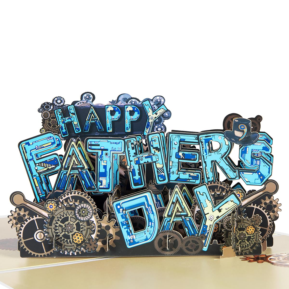 CNLITIHEKA Mecha Fathers Day Pop Up Card, Happy Fathers Day Card, for Dad, Husband, Brother, Boss, Men. — image 1