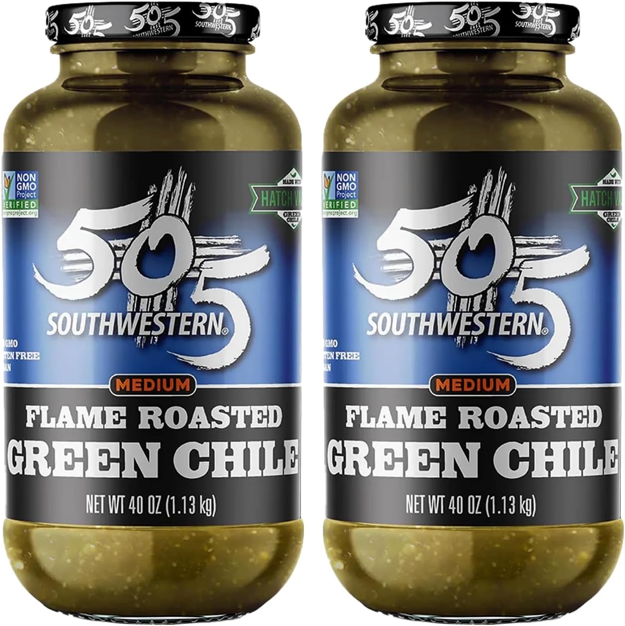 Hatch Valley Diced Green Chiles, 40 Ounce (2 Pack)