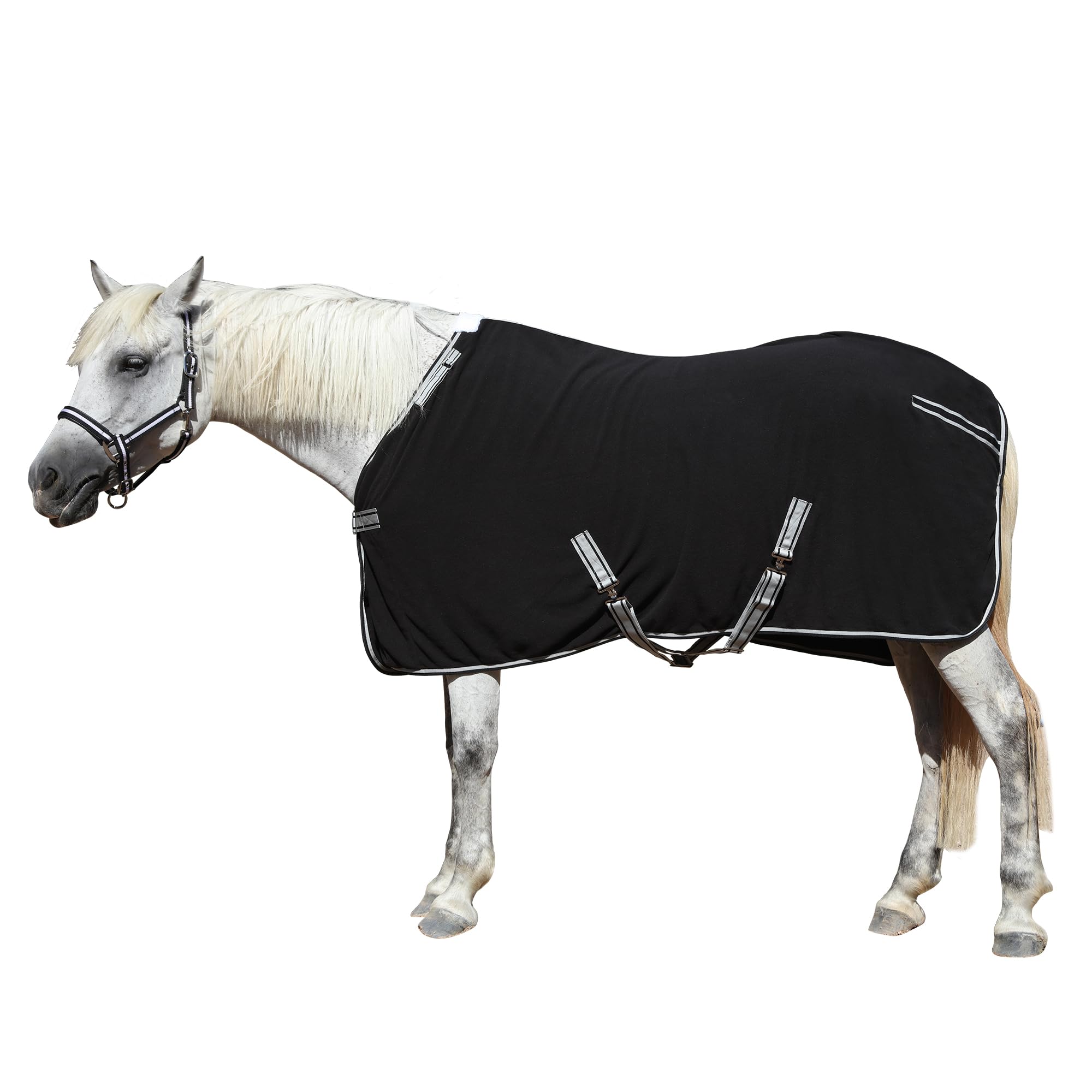 Couverture séchante pour cheval en polaire thermique de 300 g/m²