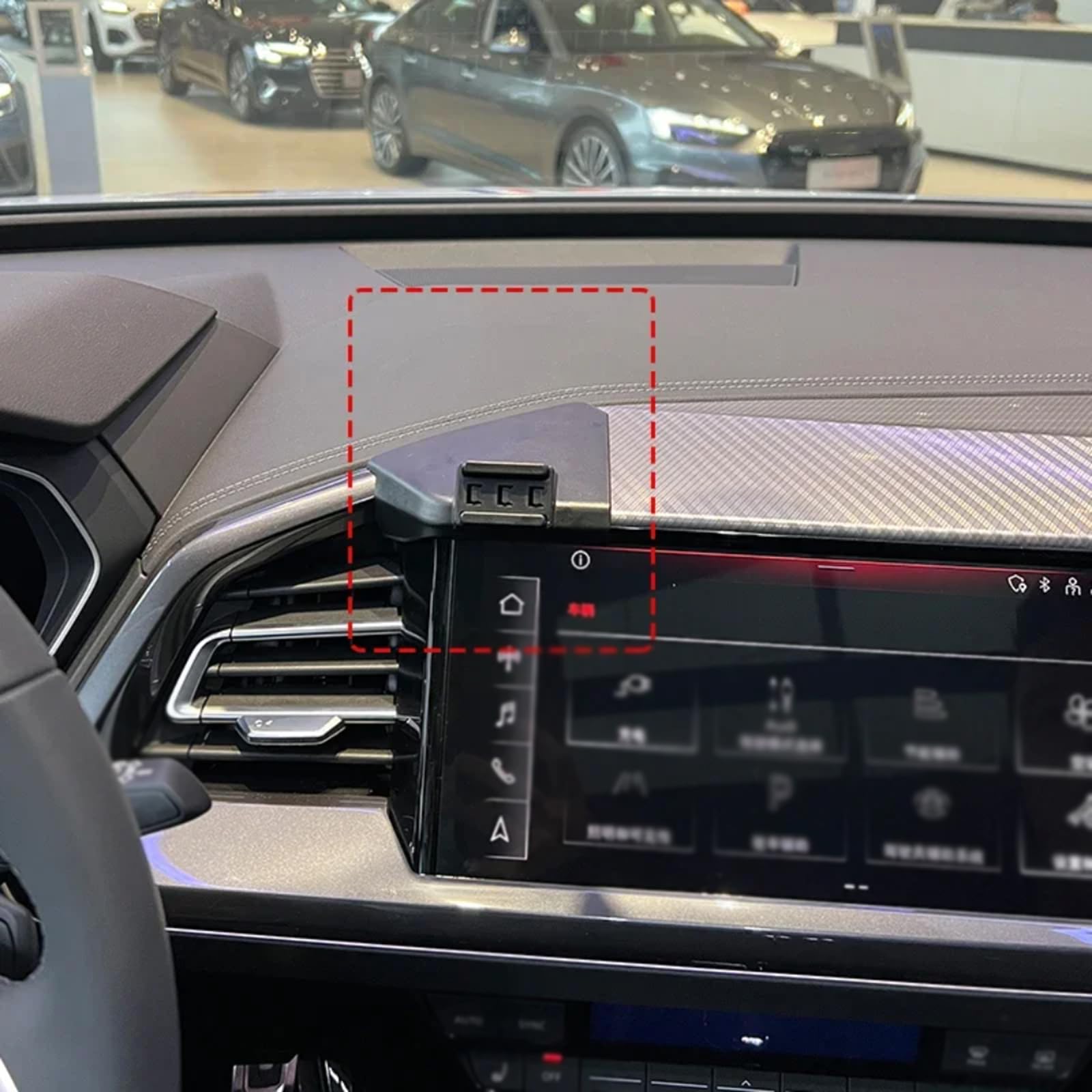 Uchwyt samochodowy dla Audi Q4 2022-2024, Uchwyt na telefon samochodowy