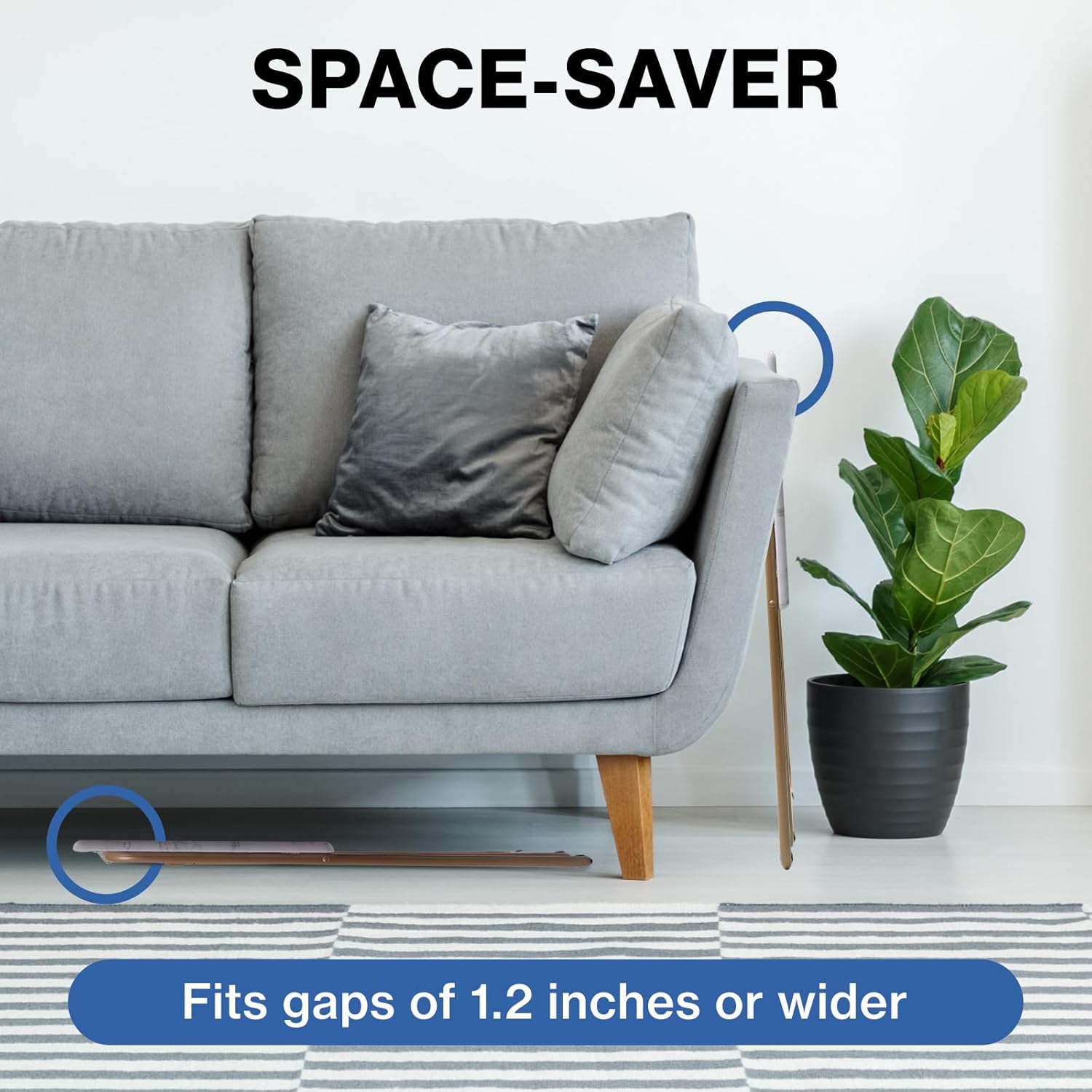 Japard Folding TV Tray Table Portable Tray Table with No Assembly Required, TV Dinner Tray for Eating, Foldable Snack Tables for Bed Sofa Marble Printed 2 Pack